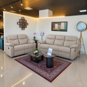 Ivory Leather Recliner 3+2 at Thomson Home Depot Kesavadasapuram