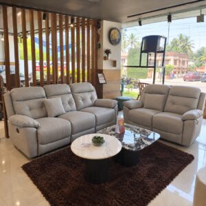 Light Grey Fabric Recliner 3+2 at Thomson Home Depot Kesavadasapuram