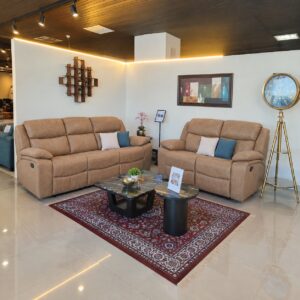Camel Leather Recliner 3+2 at Thomson Home Depot Kesavadasapuram