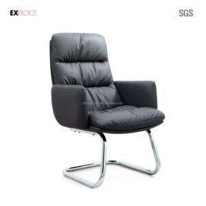 Chrome Sled Guest Chair — Grey — main