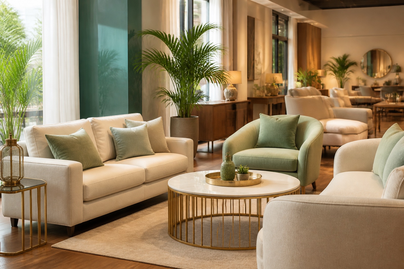 Living sofas from the Thomson Home Depot catalogue at Kesavadasapuram