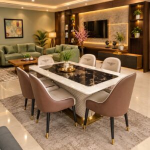 Wing-Crest Two-Tone Dining Set — 6 Seater at Thomson Home Depot Kesavadasapuram