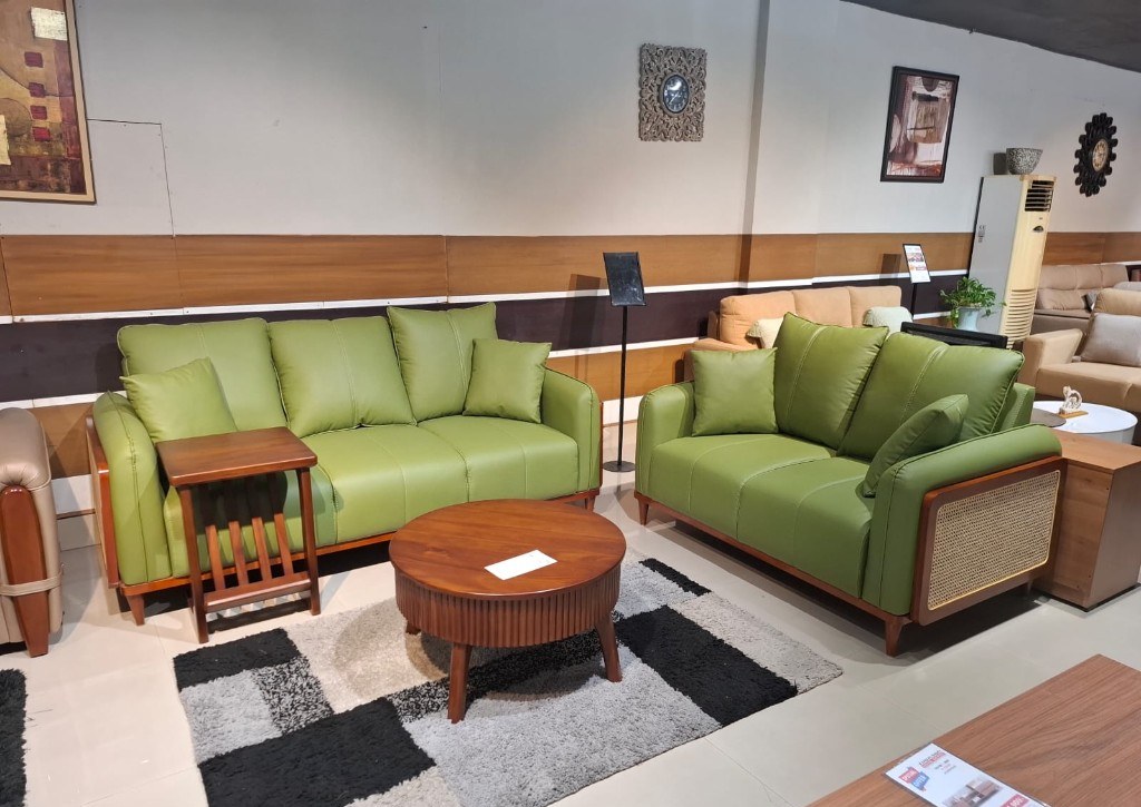 Sage Cane-Arm Sofa Set — 3+2 — main