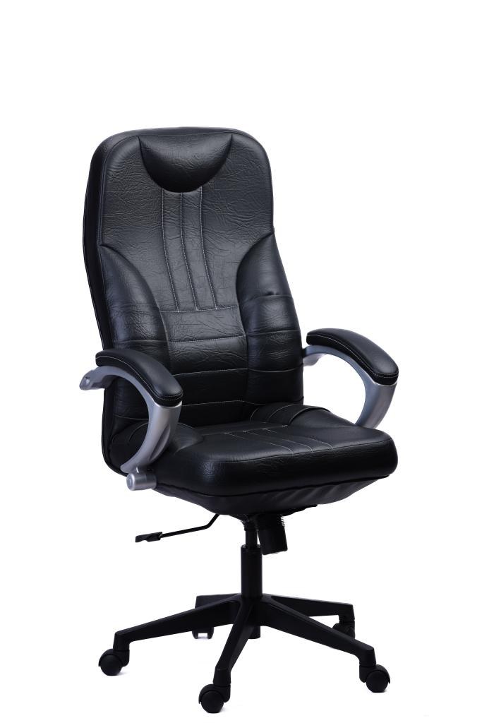 Black Channel PU Executive Chair — main
