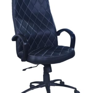 Black All-Over Diamond Executive Chair — main