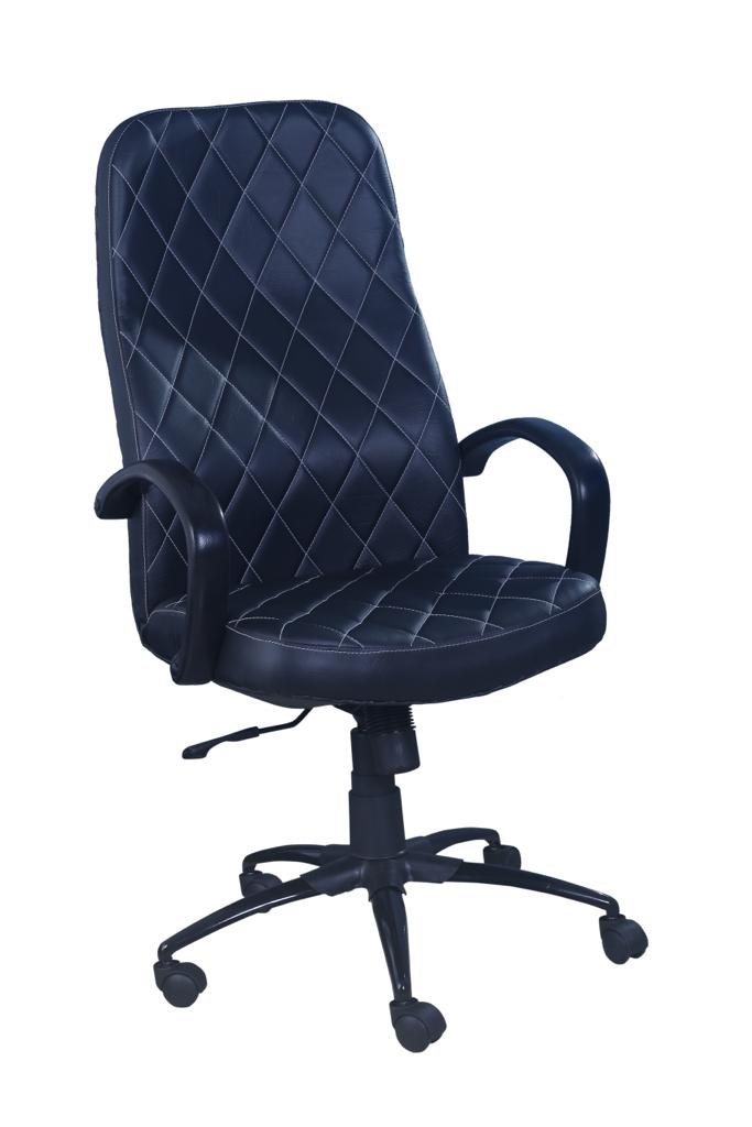 Black All-Over Diamond Executive Chair — main