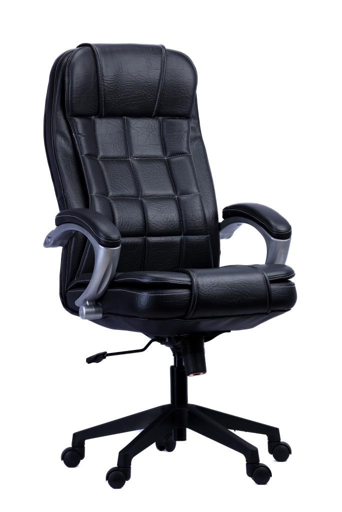 Black Grid PU Executive Chair — main