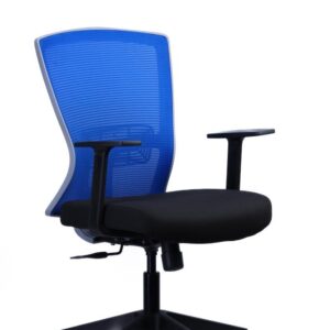 Compact Blue Plastic Task Chair — main