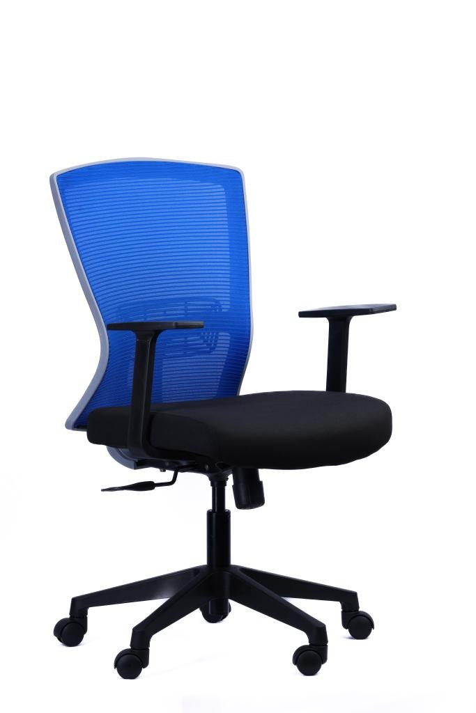 Compact Blue Plastic Task Chair — main