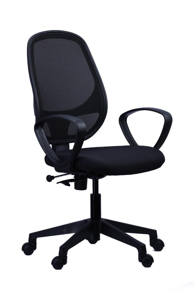 Compact Black Mesh Task Chair — main