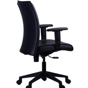 Compact Black Mesh Task Chair — view 2