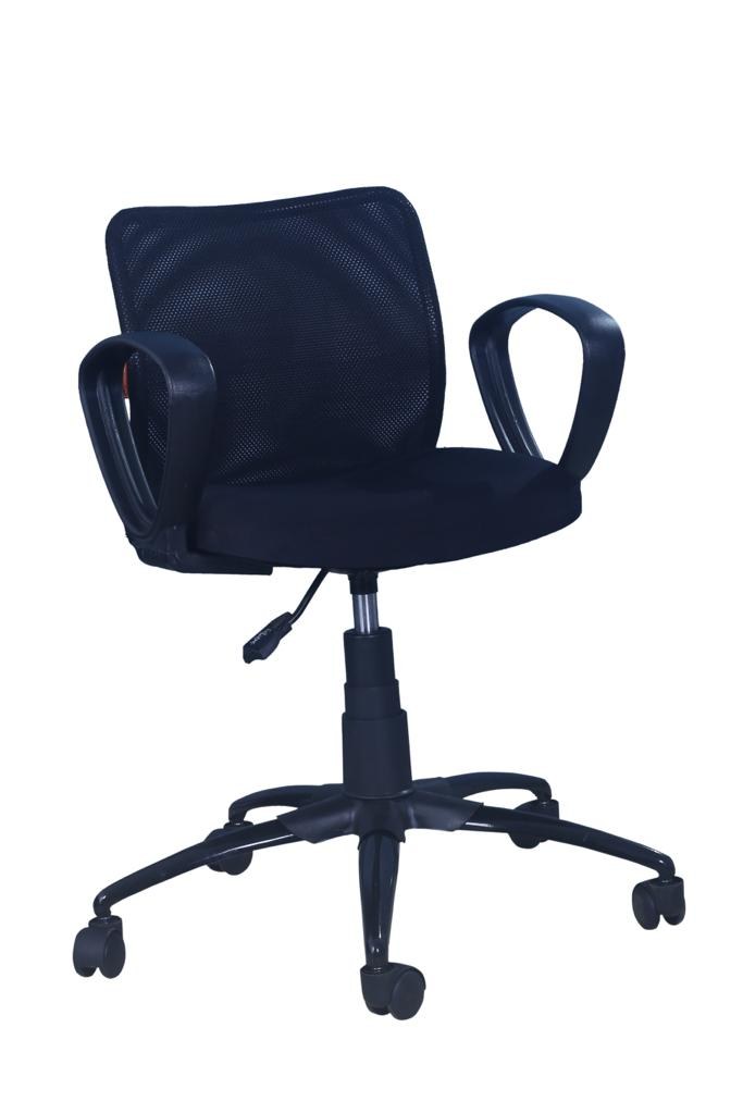 Compact Navy Mesh Task Chair — main