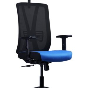 Y-Back Mesh Chair — Blue Seat — main