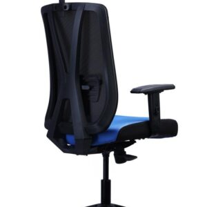 Y-Back Mesh Chair — Blue Seat — view 2