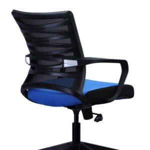 Mesh Task Chair — Blue Fabric Seat — main