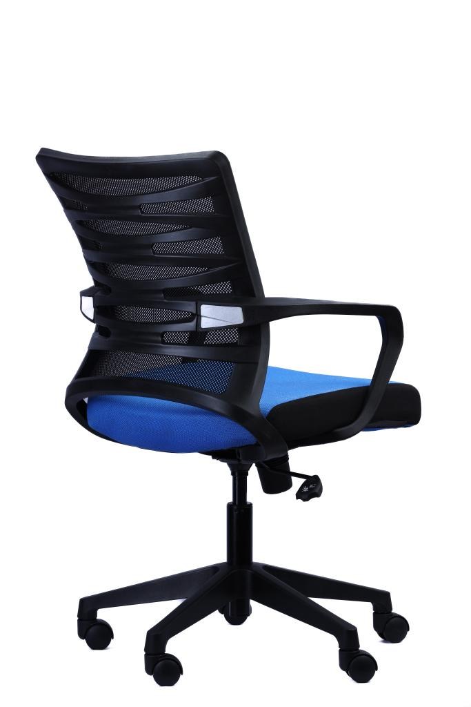 Mesh Task Chair — Blue Fabric Seat — main