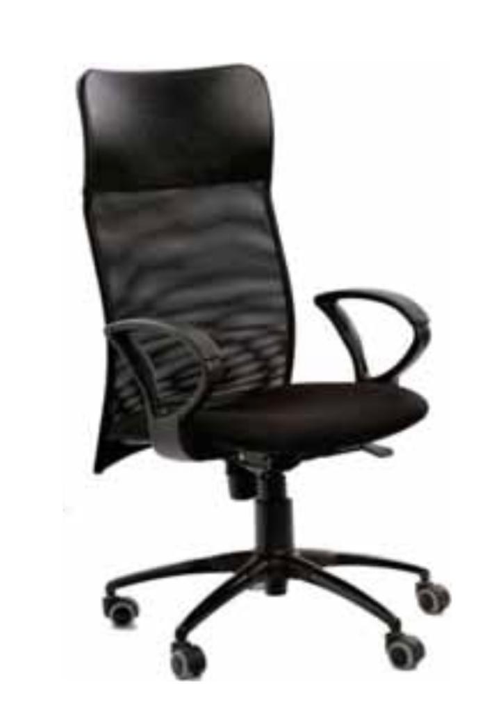 High Mesh Chair with PU Headrest Panel — main