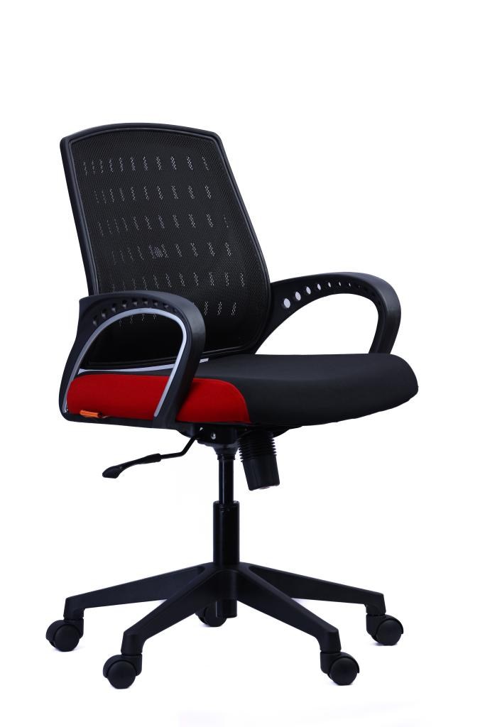 Mesh Task Chair — Red and Black — main
