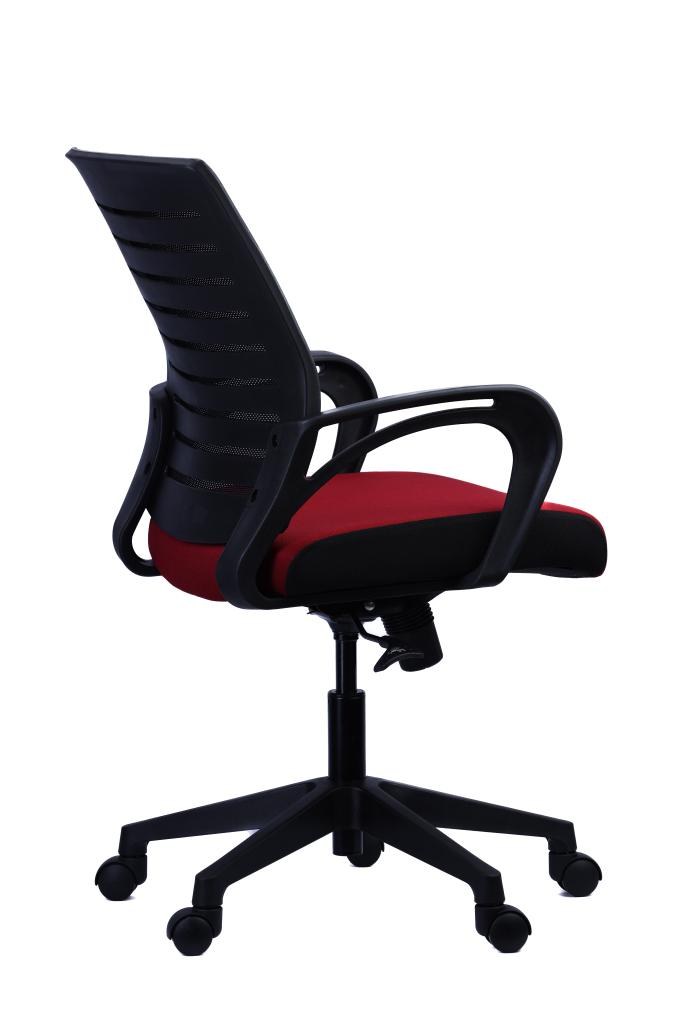 Mesh Task Chair — Red and Black — view 2 Mesh Task Chair — Red and Black — view 2