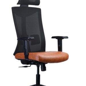 Mesh Headrest Chair — Tan Seat — main