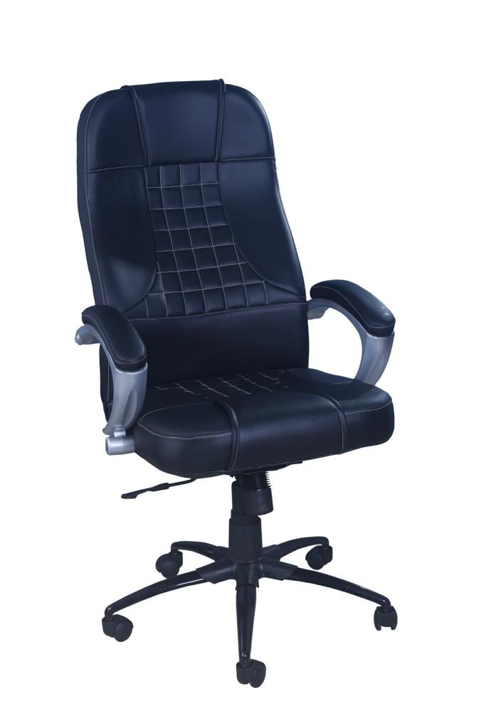Navy Diamond PU Executive Chair — main