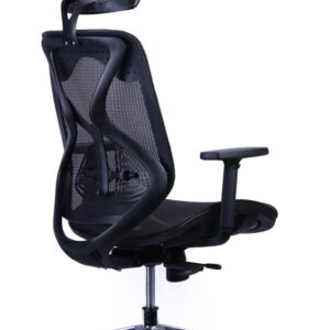 Organic-Frame Mesh Chair — Chrome Base — main