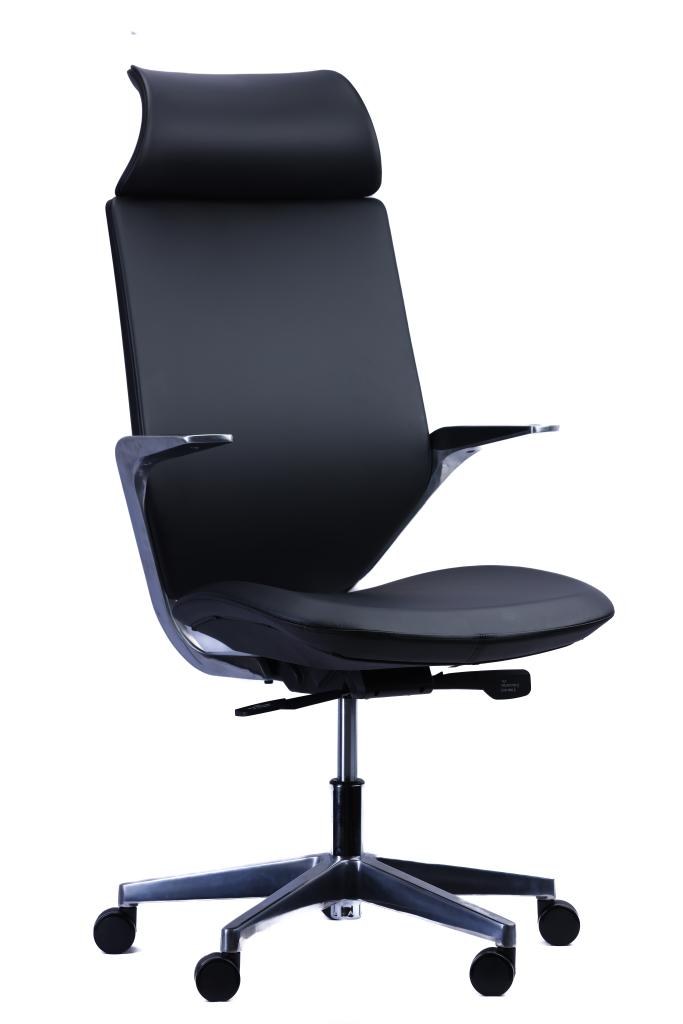 Premium Aluminium Leather Executive Chair — main
