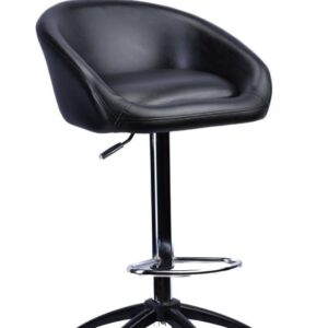 Black Bucket Drafting Stool — main