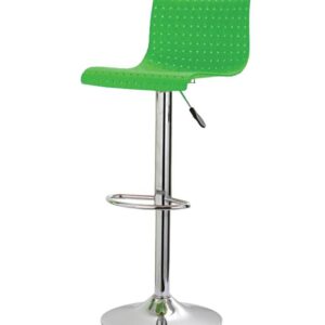 Green Bar Stool — Chrome Pedestal — main