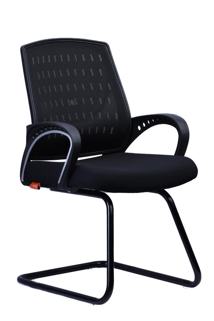 Mesh Visitor Chair — Grey Cantilever — main