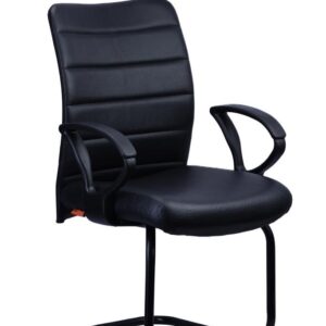 Mesh Visitor Chair — Black Cantilever — main