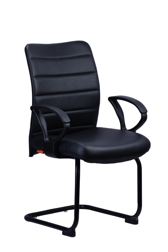 Mesh Visitor Chair — Black Cantilever — main
