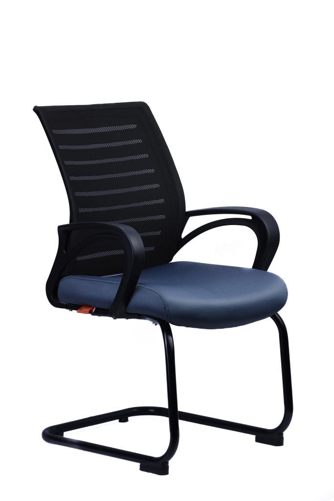 Mesh Visitor Chair — Navy Seat Cantilever — main