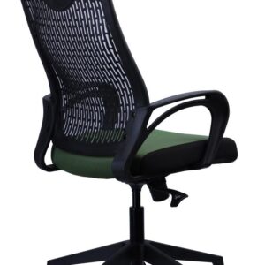 Wave-Mesh Task Chair — Green Seat — view 2