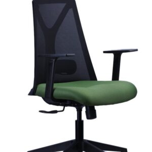 Y-Back Mesh Chair — Green Seat — main