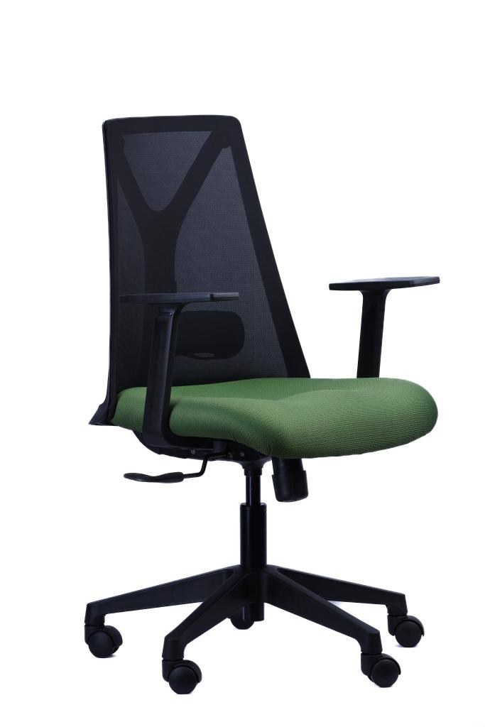 Y-Back Mesh Chair — Green Seat — main